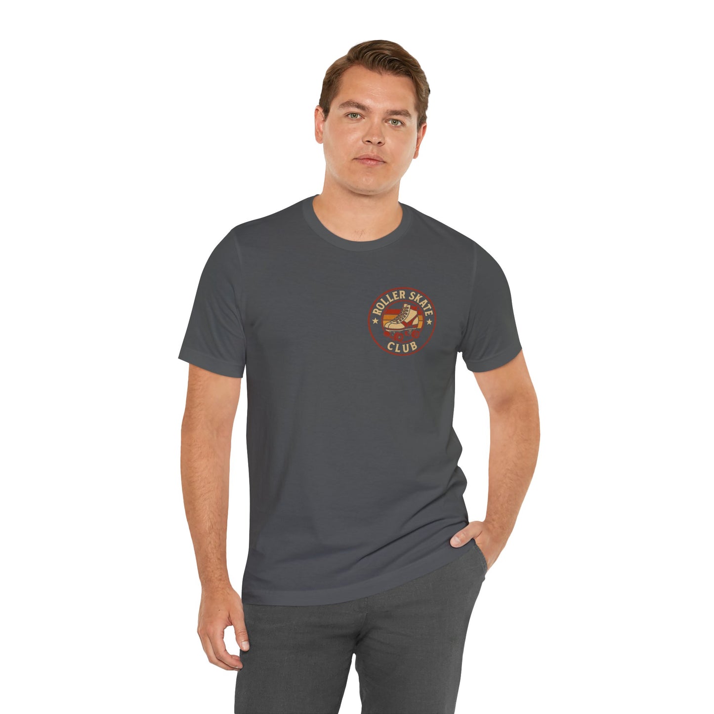 Roller Skate Club Logo - Unisex 100% Cotton T-shirt