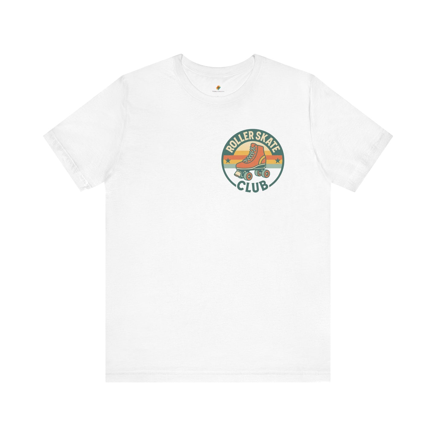 Retro Roller Skate Club Logo - Unisex 100% Cotton T-shirt