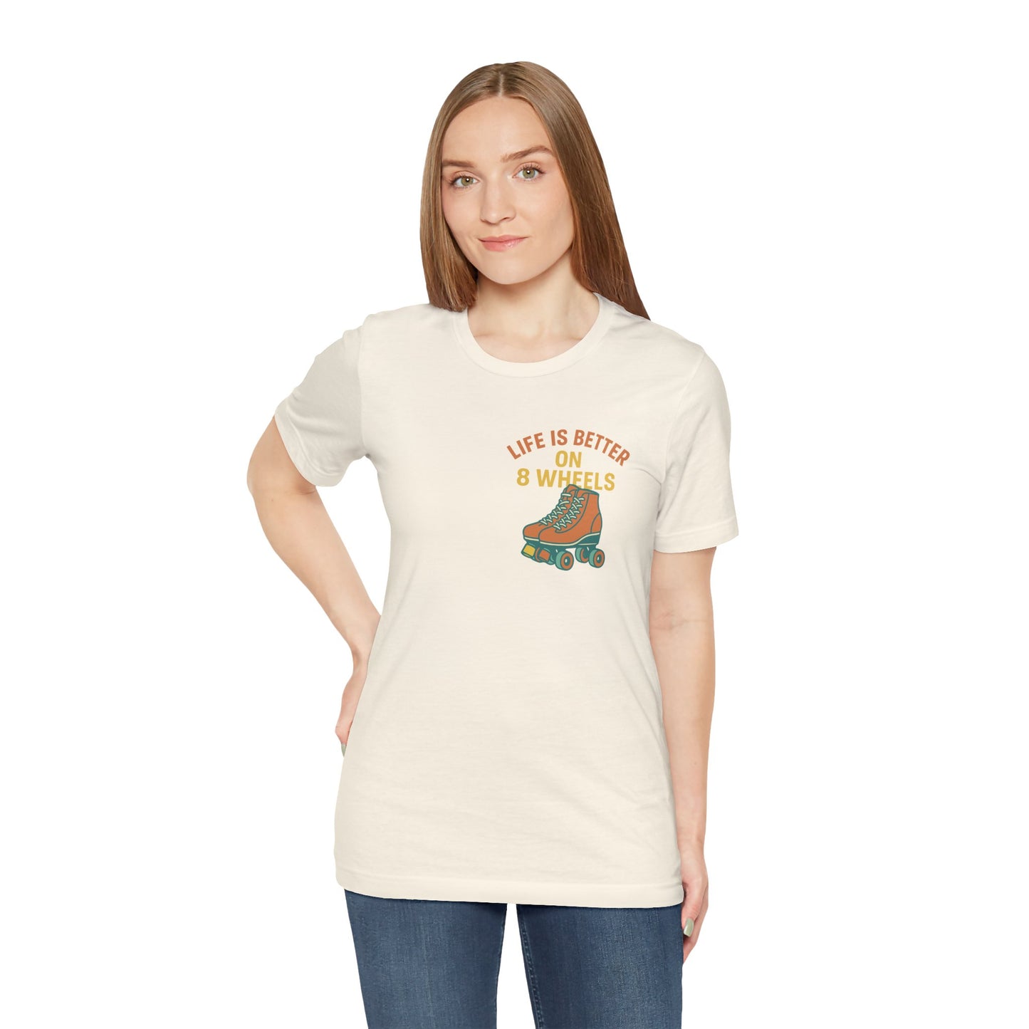 Life is Better On 8 Wheels - Unisex 100% Cotton T-shirt