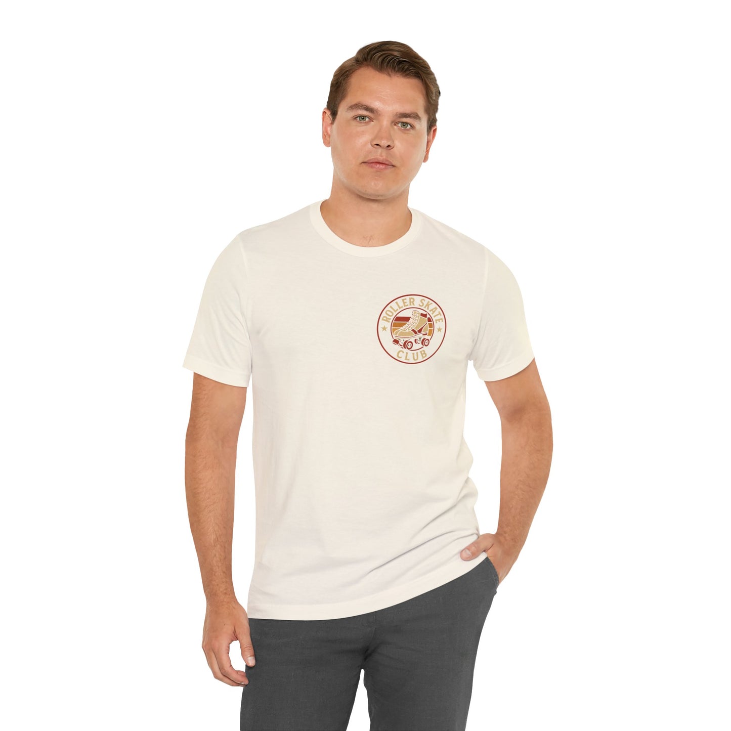 Roller Skate Club Logo - Unisex 100% Cotton T-shirt