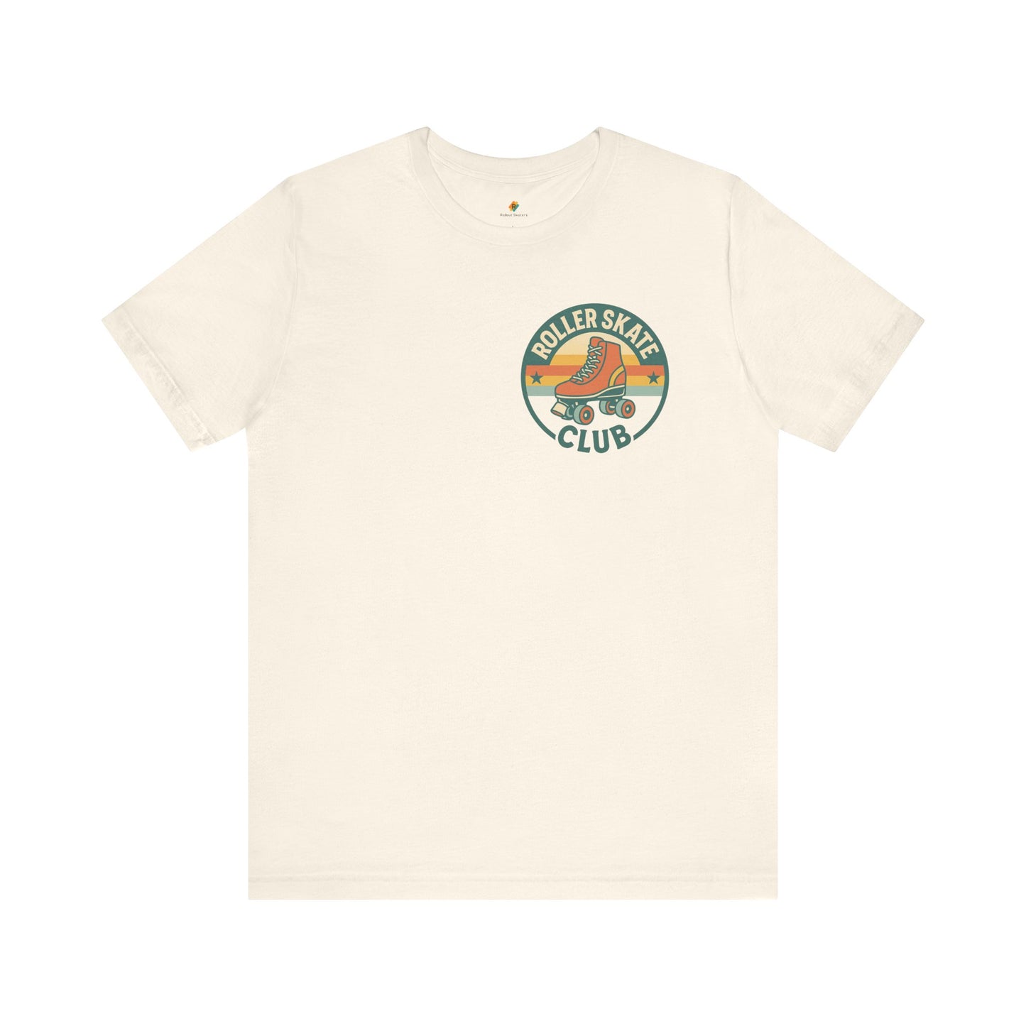 Retro Roller Skate Club Logo - Unisex 100% Cotton T-shirt