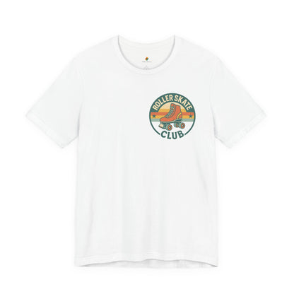 Retro Roller Skate Club Logo - Unisex 100% Cotton T-shirt