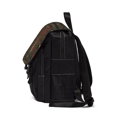 final Életfa Bohemian Floral Backpack, Stylish Shoulder Bag, Casual Daypack, Trendy Travel Backpack, Unique Gift for Nature Lovers