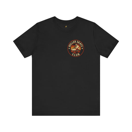 Roller Skate Club Logo - Unisex 100% Cotton T-shirt